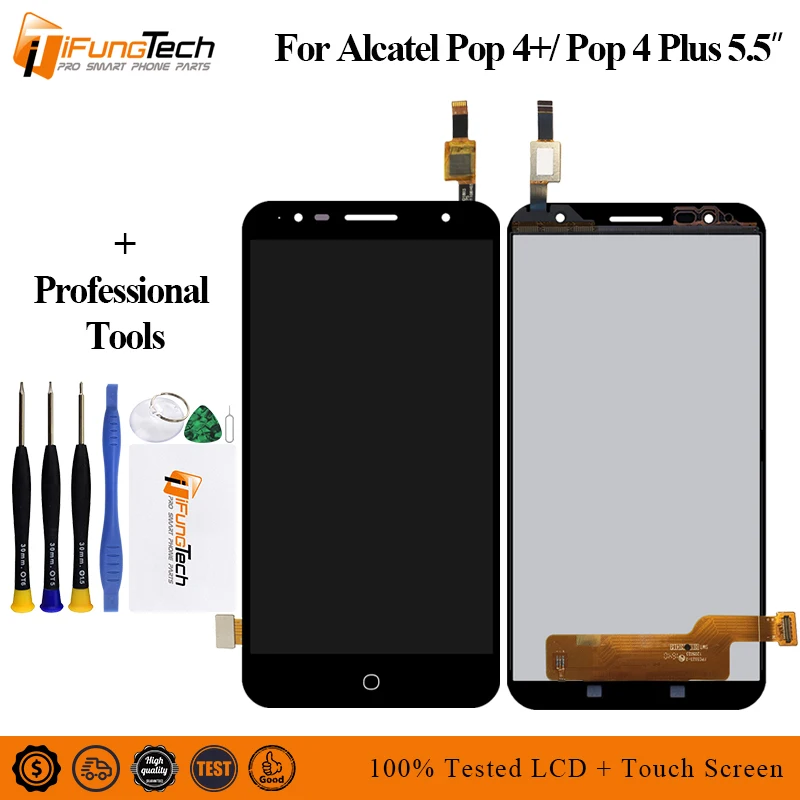 Для Alcatel Pop 4 + plus OT5056 5056D 5056 T 5056E 5056A сенсорный экран дигитайзер стекло ЖК дисплей в