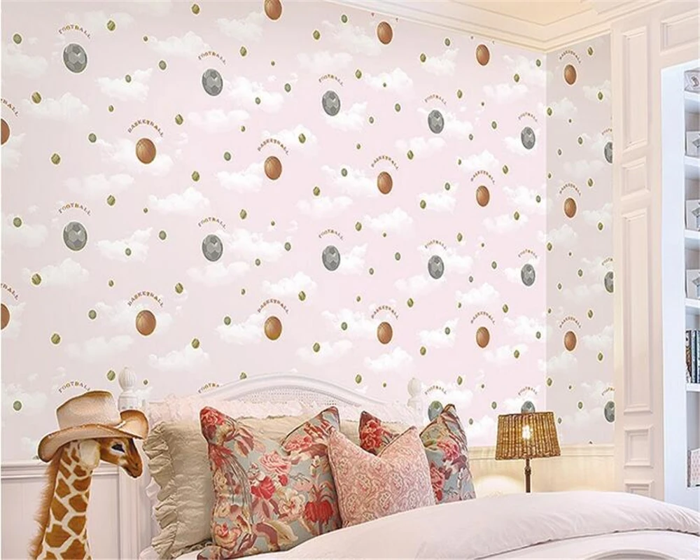 beibehang Kids stereo wallpaper personality fashion boy girl room bedroom green background wall papers home decor papier peint |