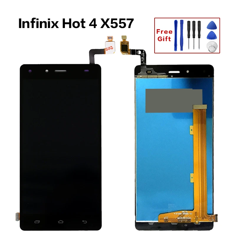 Сменный ЖК дисплей для infinix Hot 4 X557 полный сенсорный экран в сборе стеклянный