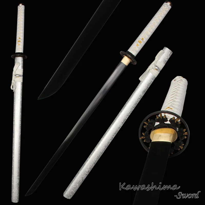 Японский самурайский меч модель Катана настоящая стальное прямое лезвие с