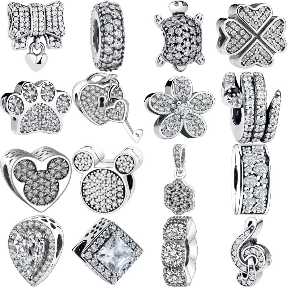 

Designer 925 Sterling Silver Bracelet Floating Charms Beads Fit Original Charms Bracelets for Women Necklace Womens Jewelry
