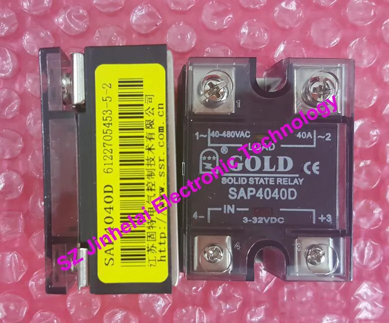 

New and original SAP4040D GOLD Solid state relay 3-32VDC, 40-480VAC 40A