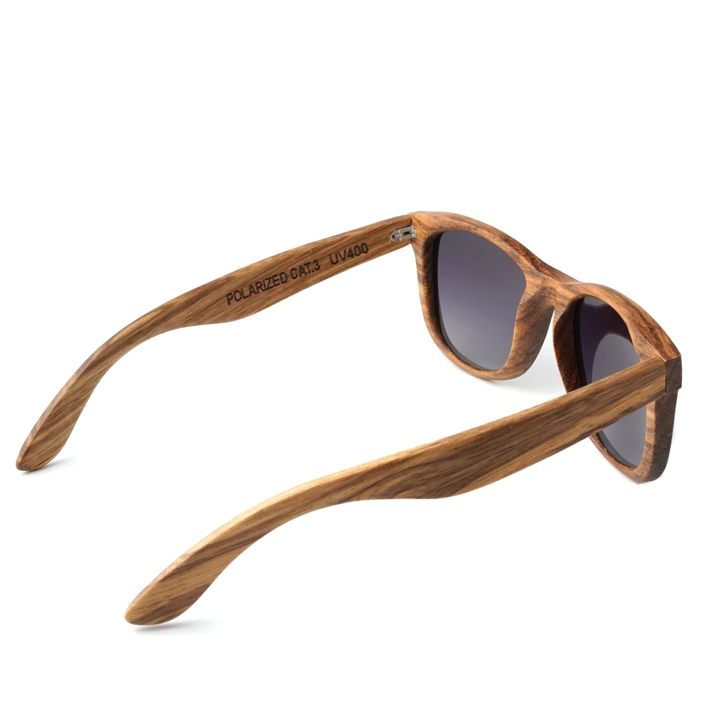 Ручная работа поляризационные солнцезащитные очки из древесины зебры