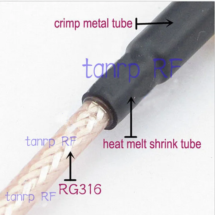 6 дюймов RP SMA штекер для SMB Женский правый угол RF разъем адаптера 15 см Pigtail