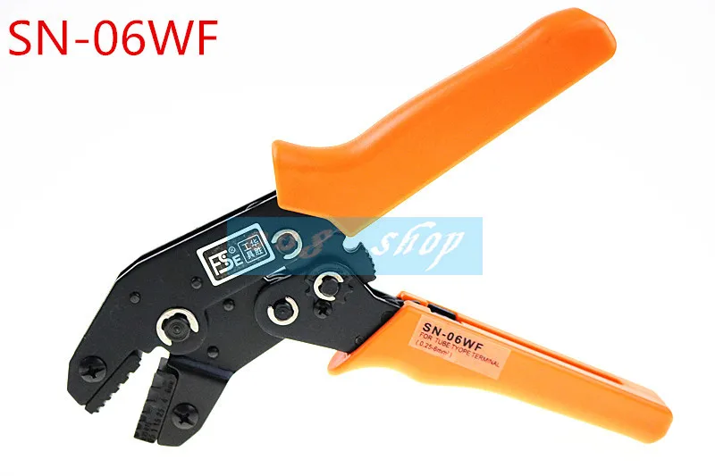 Бесплатная доставка SN 06WF 0 25 6mm2 обжимные клещи для конечного Рукав Кабель