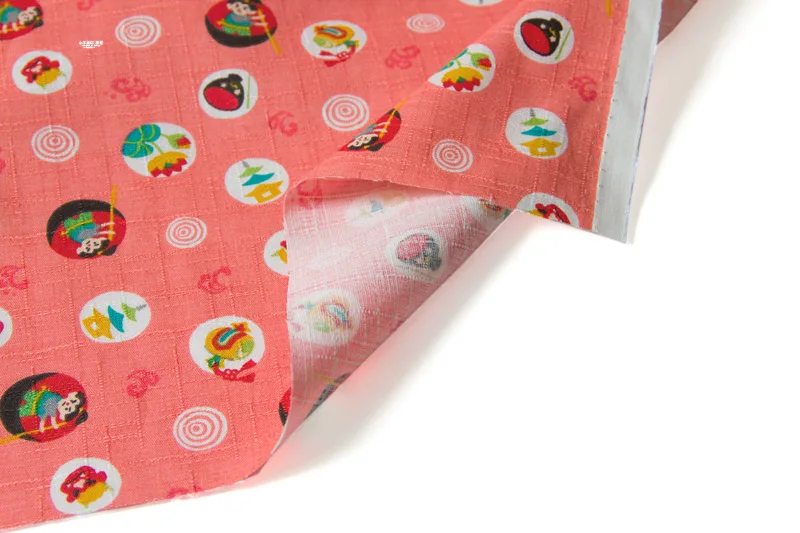 Японское кимоно в стиле пэчворк текстурированная хлопчатобумажная ткань