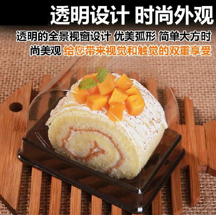 100 шт. Бесплатная доставка коробка для кексов прозрачная пластиковые контейнеры