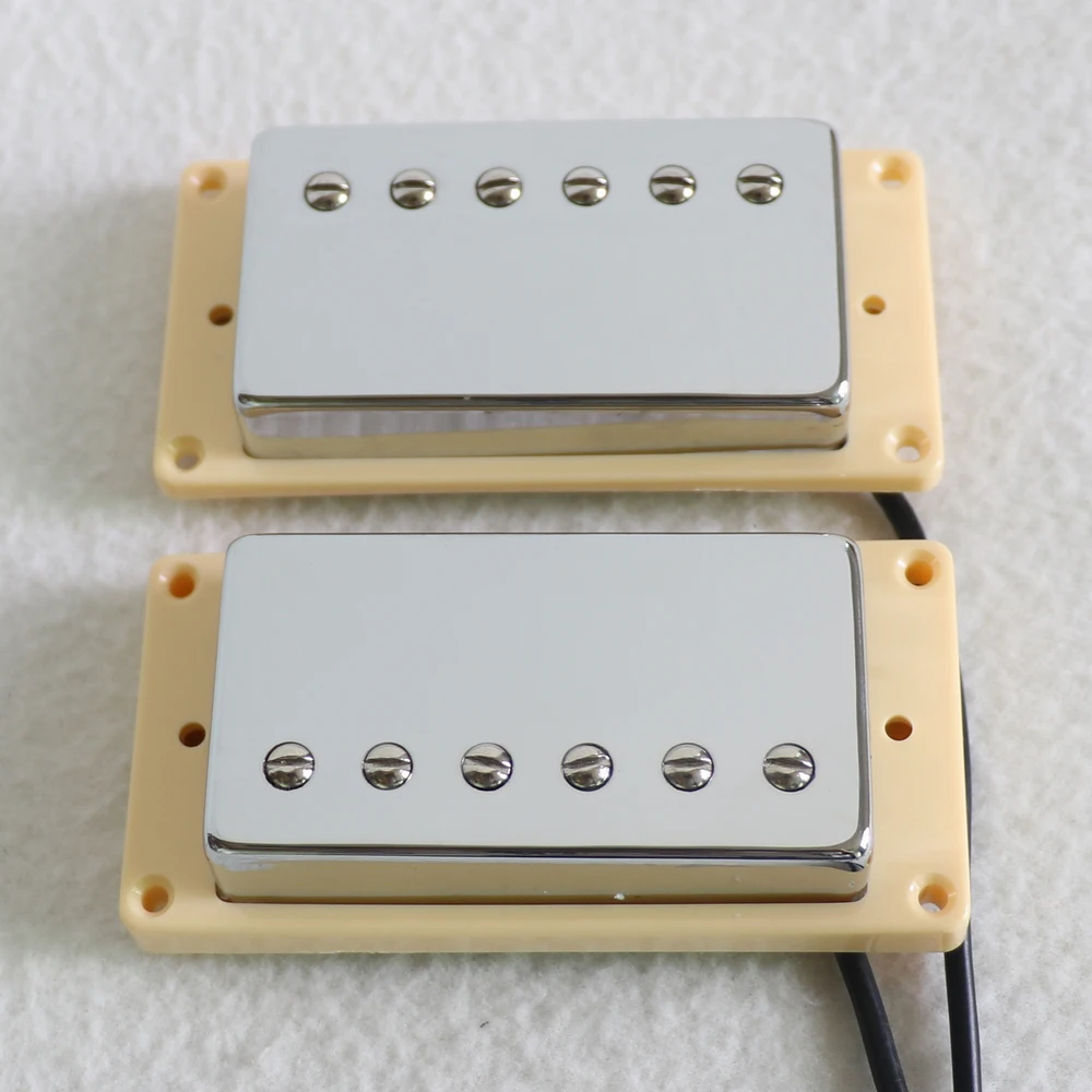 Donlis 1 Набор Alnico 5/2 бар хромовый цвет lp электрогитара пикапы humbucker с кольцами