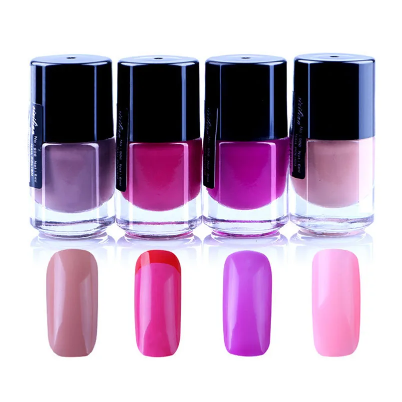 Длительный 24 Цвета Карамельный цвет лака для ногтей Лаки шелушиться лак быстро