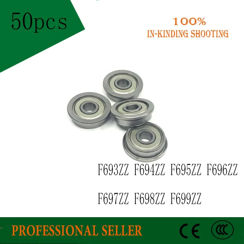 50 шт. F692ZZ F693ZZ F694ZZ F695ZZ F696ZZ F697ZZ F698ZZ F699ZZ фланец шариковый подшипник фланцевые