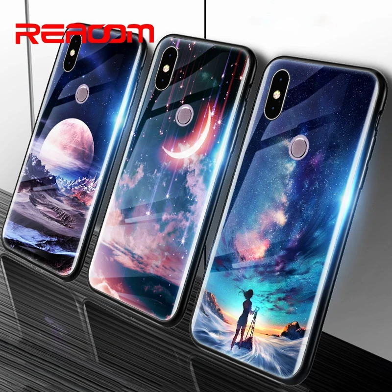 Чехол из закаленного стекла для Xiaomi Redmi Note 5 чехол телефона Mi A1 A2 Lite 6A plus 6 pro 4X ТПУ с