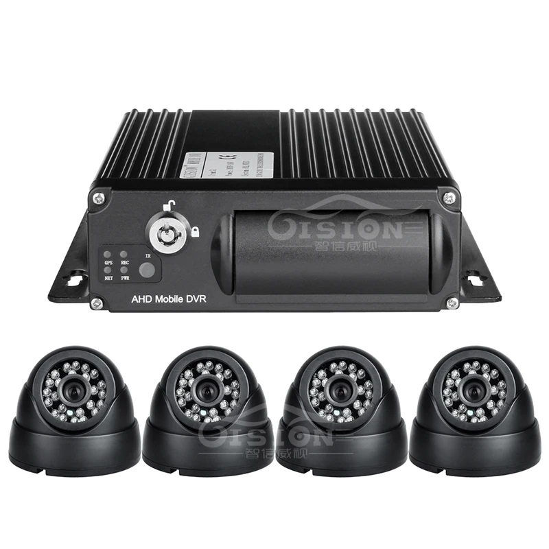 4G GPS Wifi система видеонаблюдения AHD автомобильный Мобильный Dvr 4CH видео вход камера