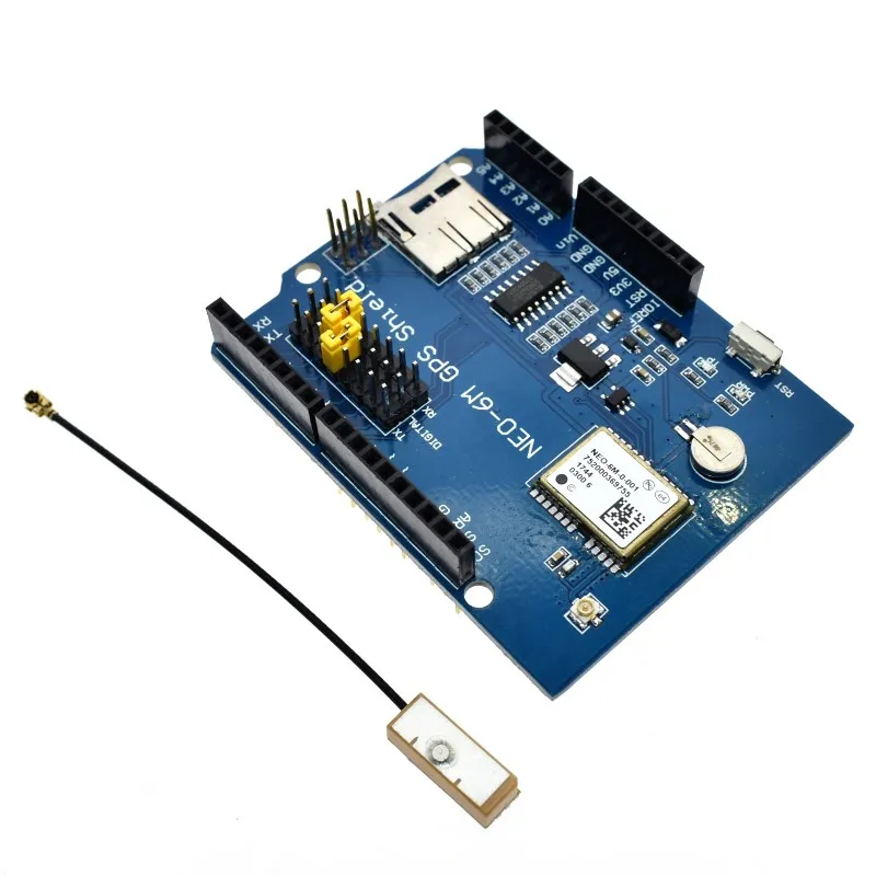 WAVGAT NEO-6M gps щит регистратора плата расширения Модуль Щит SPI UART w/SD слот для карты Arduino UNO R3 ONE