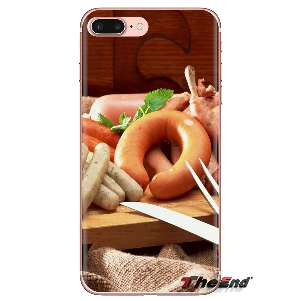 Мягкие прозрачные чехлы покрытие для пищевых обоев колбаса Oneplus 3T 5T 6T Nokia 2 3 5 6 8 9 230
