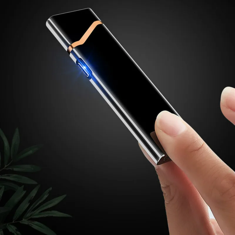 НОВАЯ тонкая Usb зарядка Зажигалка сенсорная Сенсорная Электронная для сигарет