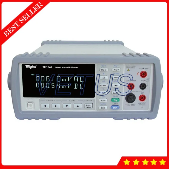 Цифровой мультиметр TH1942 True RMS 50000 отсчетов с большим двойным дисплеем|digital