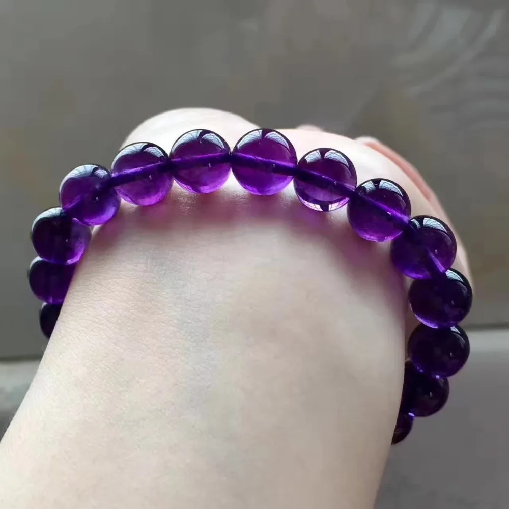 Бусины Из Натурального фиолетового аметиста кварцевые кристаллы стрейчевый