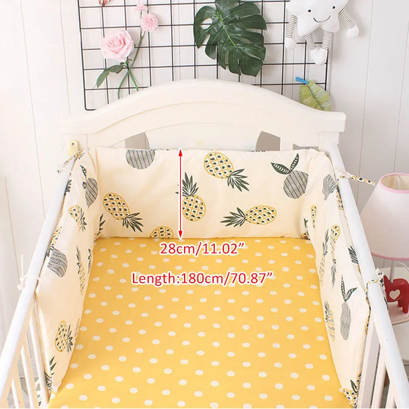 Cotton Baby Bed Bumpers Newborn Bed Safety Rails Anti-collision Infant Crib Protector Cushion Kids Crib Bumper Baby Bedding