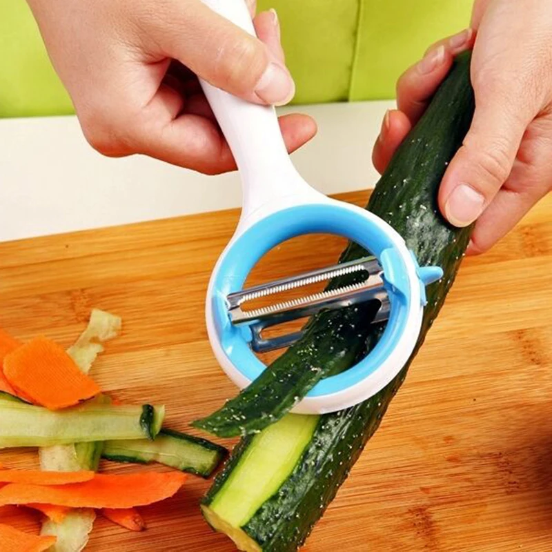 1pc Reusable Portable Grater New Multi-purpose Creative Plastic Handle Grater Vegetable Grater Household Tool Kitchen Gadgets