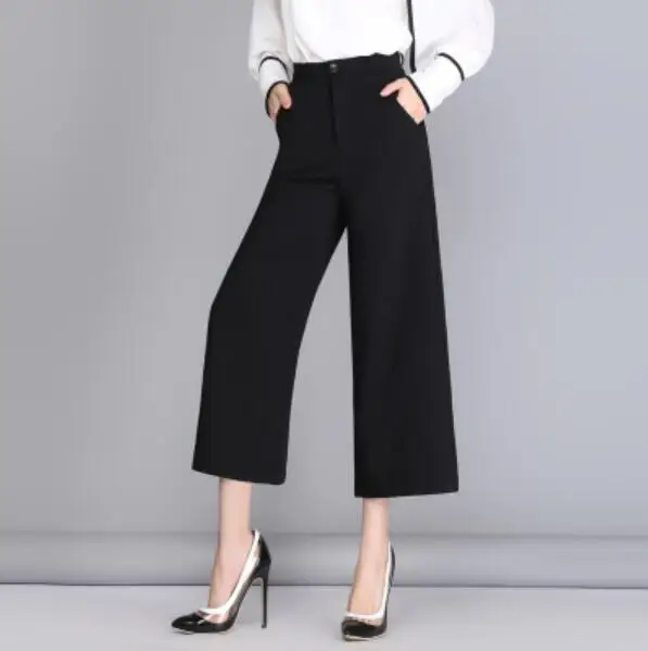 2017 Модные женские винтажные широкие брюки в Европейском стиле Летние