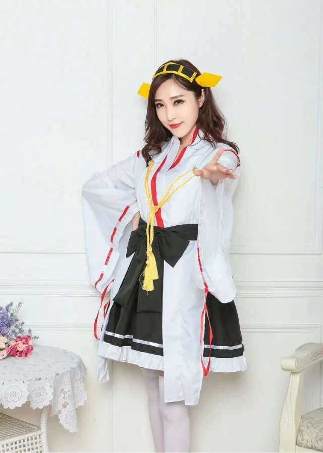 Vocole женщины Хэллоуин японское аниме Kantai Collection Kongou Косплей костюмы игра девушки