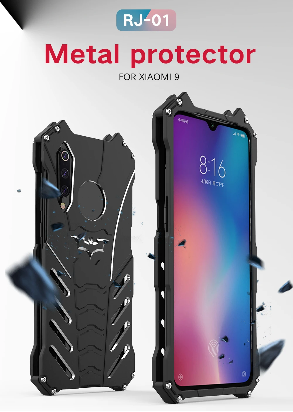 Алюминиевый металлический чехол для Xiaomi mi 9/SE/Pro задняя крышка тонкий жесткий противоударный бампер чехол для Xiaomi mi 9 mi 9 Pro SE чехол