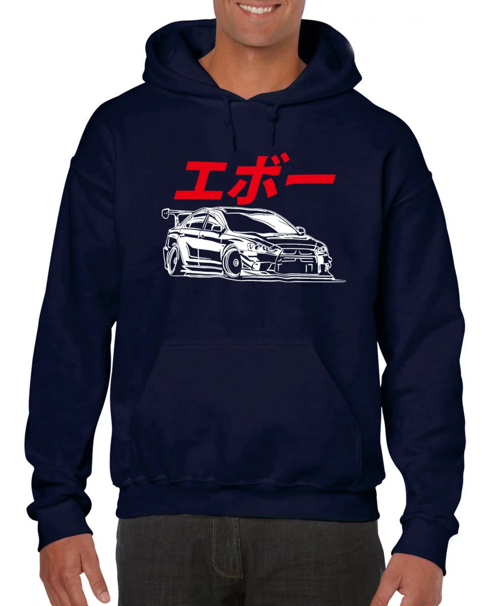 2019 нового модного бренда Толстовки с капюшоном и EVO Япония S 3XL Mitsubishi JDM Толстовка