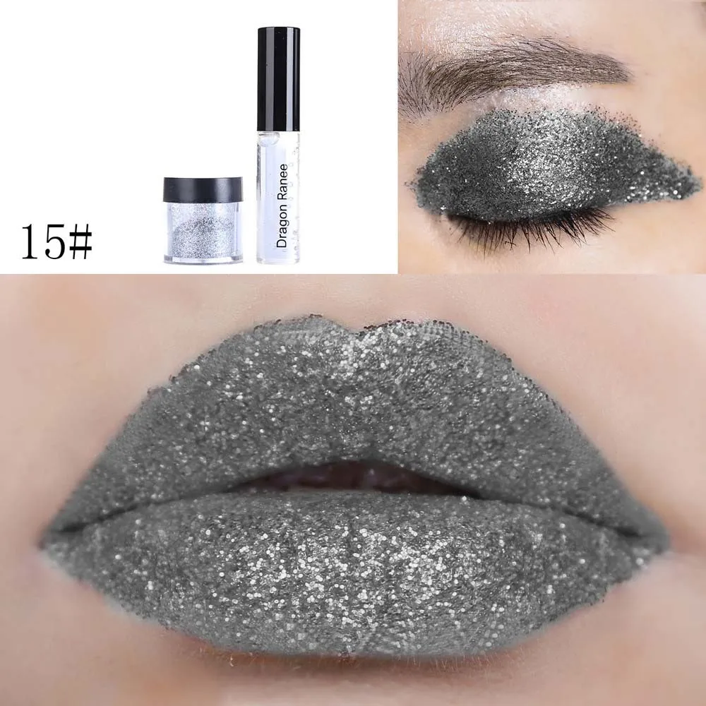 Dragon Ranee пигмент металлик мерцающий макияж глаз тени для век + масло