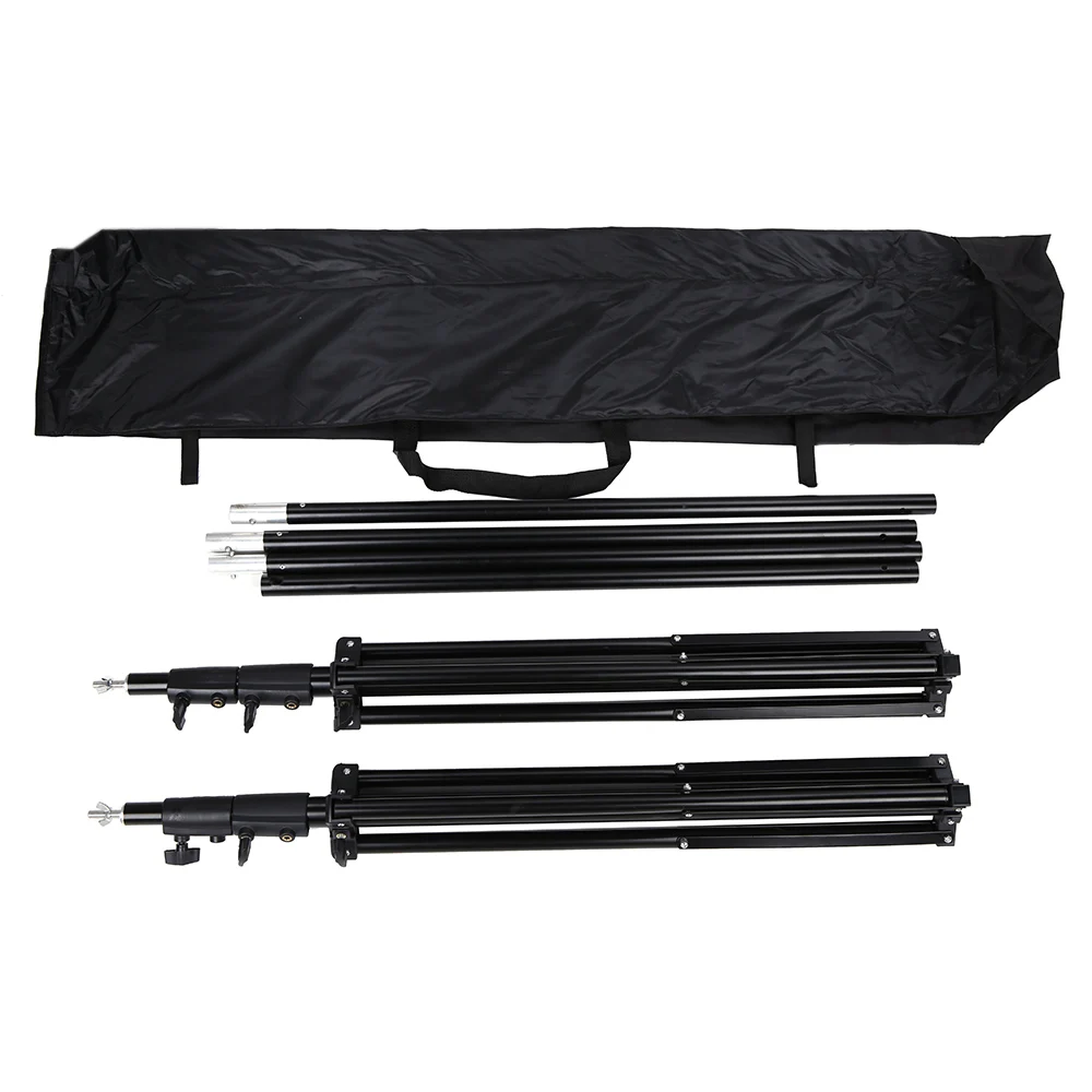 CZ STOCK Photo background Studio Kit Set Backdrop Stand with Storage Bag Black White Nonwoven Backdrops Mini Clips Photography |