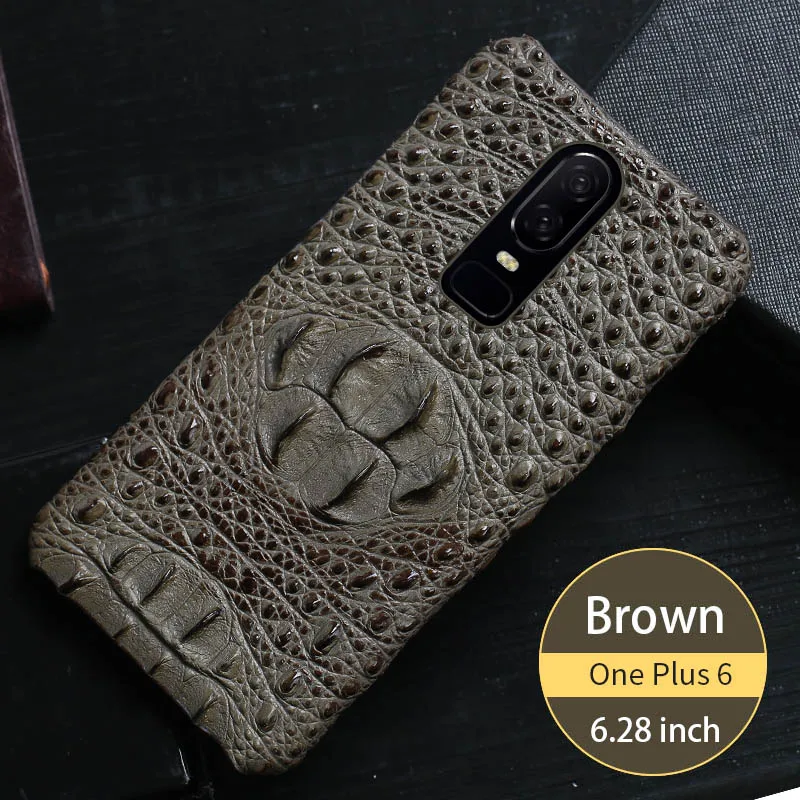 brown Натуральная кожа кожаный защитный чехол для телефона для Oneplus 7 7 Pro 7T корпус противоударный Роскошный чехол для задней части корпуса Oneplus 7T Pro 6 6T чехлы для айфонов 5 5T 3t - Цвет: brown