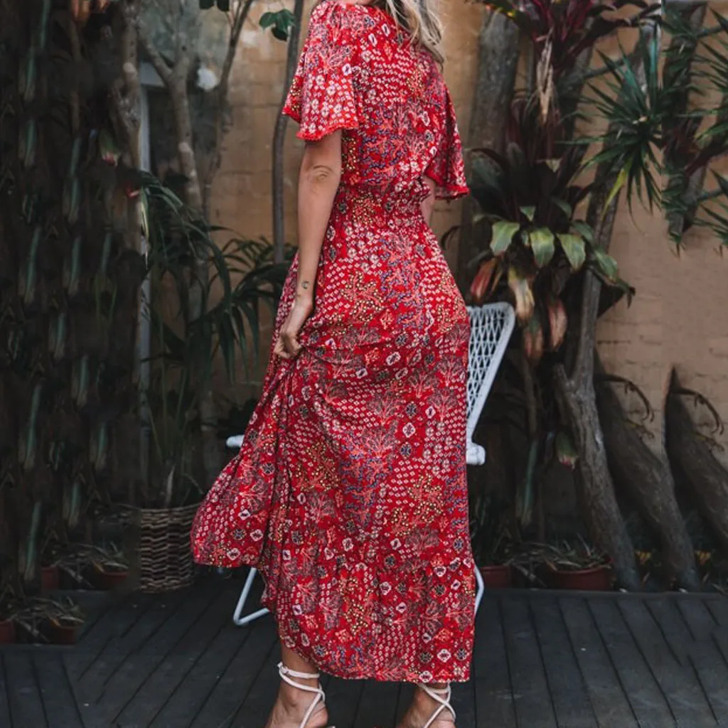 SAGACE 2019 летнее женское платье сексуальное повседневное с коротким рукавом