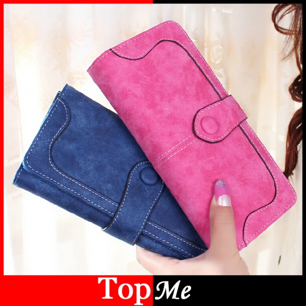 Женские кошельки из матовой искусственной кожи с застежкой клатч портмоне сумки