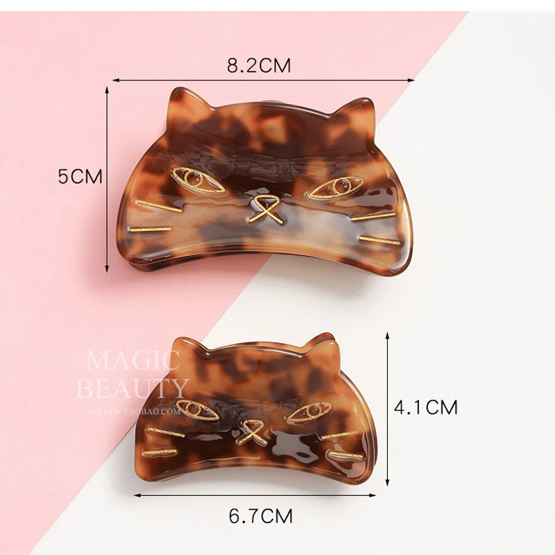 Целлюлоза ацетат когти шпильки для волос женщин заколки девочек конский хвост