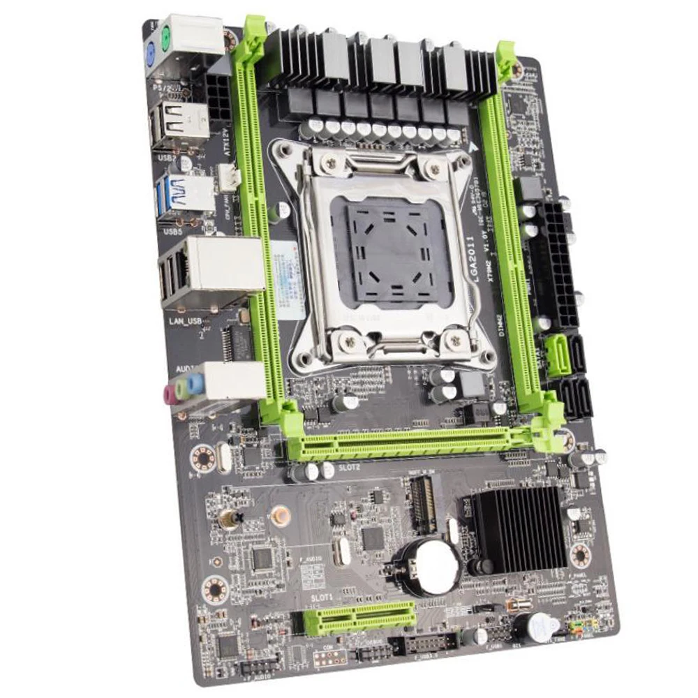 Материнская плата X79 M2 Lga2011 Atx Usb3.0 Sata3 Pci E Nvme M.2 Ssd поддержка памяти Reg Ecc и процессора