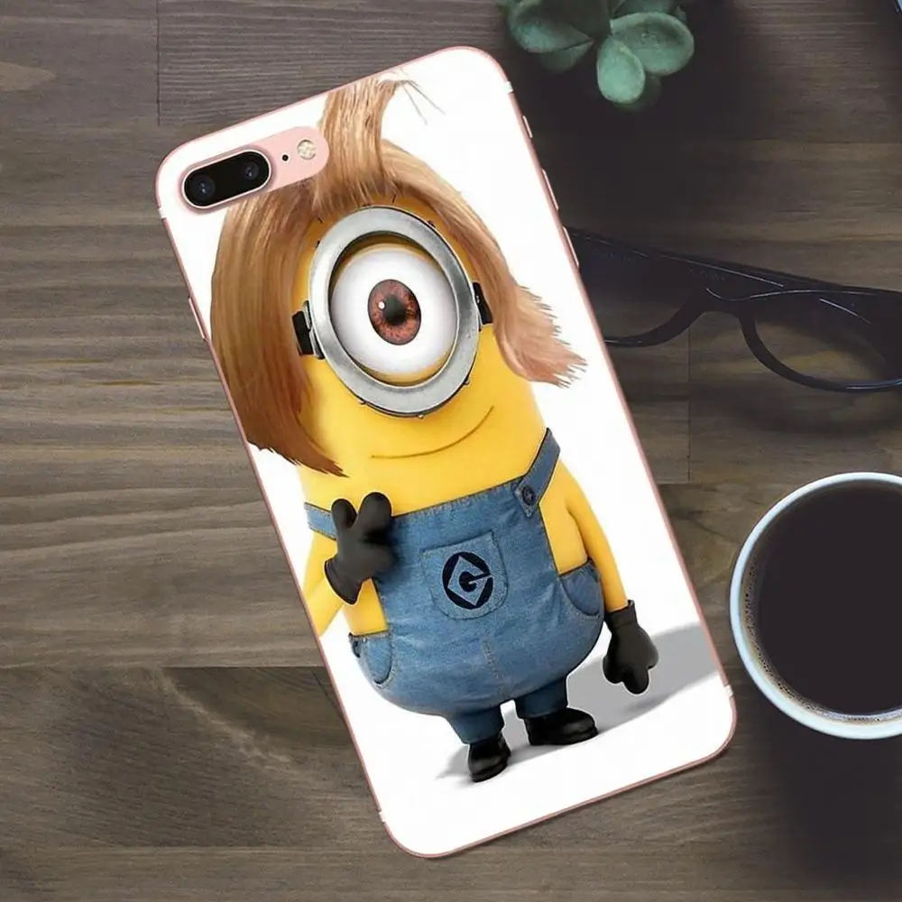 Мягкие ТПУ чехлы с милыми мультяшными миньонами чехол для Huawei G8 Honor 5C 5X 6 6X 7 8 9 Y5II Mate
