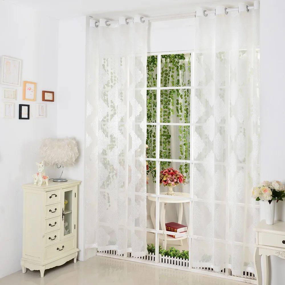 В европейском стиле роскоши занавес окна печатный тюль ткани для штор гостиной