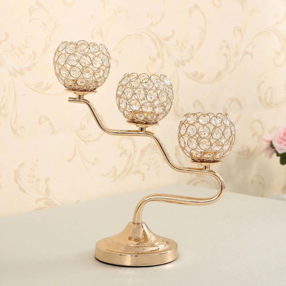 Хрустальный канделябр Candelabrum стол центральный подсвечники для чайника металлические подсвечники Свадебная вечеринка украшения дома подарки