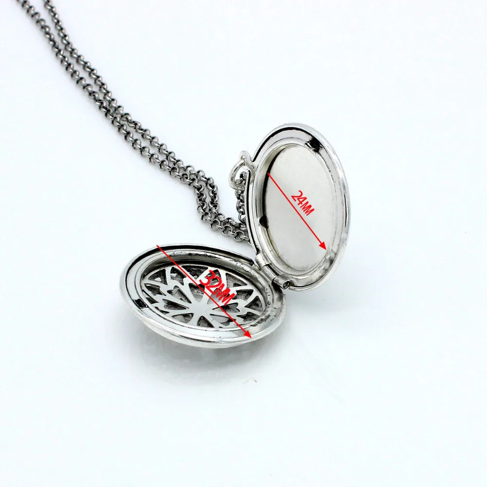 10PCS Antique Silver Auspicious Clouds Living Memory Round Locket Aromatherapy Pendant Essential Oil Diffuser Necklace Gift | Украшения и
