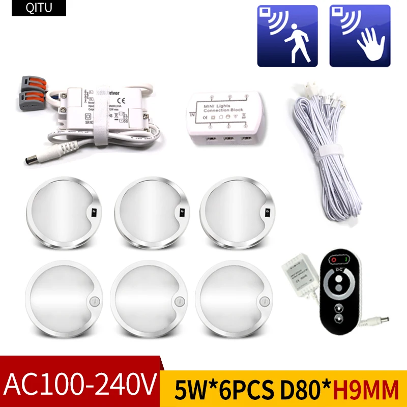 Ультратонкий Точечный светильник с поверхностным креплением 5 Вт светодиодный