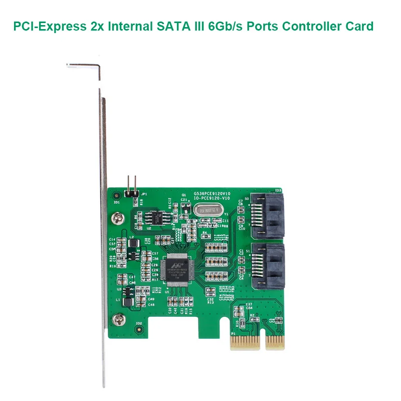 PCI Express SATA III (6 ГБ/сек.) карта контроллера 2x Внутренний 6 ГБ/сек. портов набор