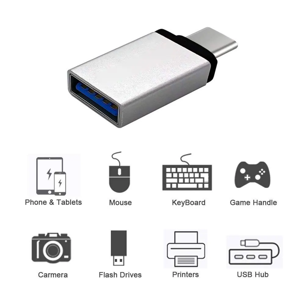Ascromy 2 шт. USB C OTG адаптер для Xiaomi Pocophone F1 huawei P20 pro Lite One Plus 6 5 Oneplus 5T type-c type C USBC адаптер