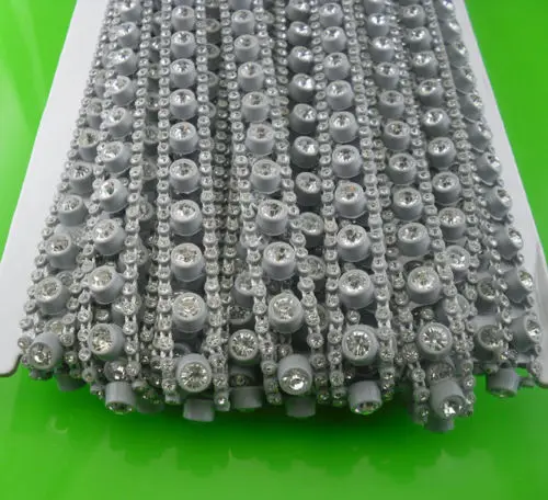 Сделай Сам 3 ряда класс А прозрачное стекло стразы серая пластиковая чашка