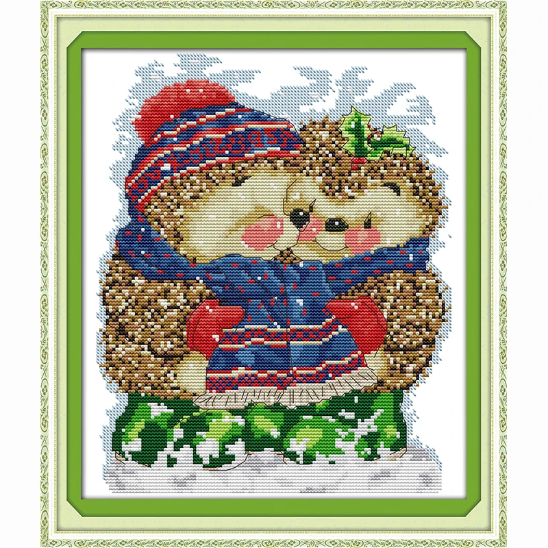 Набор для вышивки ежики 14 карат 11 карат|counted cross stitch kits|cross kitscounted |