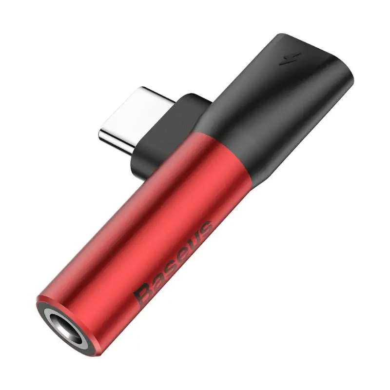 Baseus usb type C папа-type C Мама+ 3,5 мм разъем адаптер type-C для зарядки наушников Конвертер Разъем для мобильного телефона