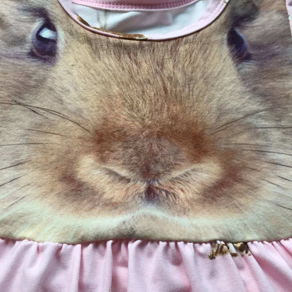 2020 new free shipping baby girls Easter bunny dress lace long sleeve with matching headband set | Детская одежда и обувь