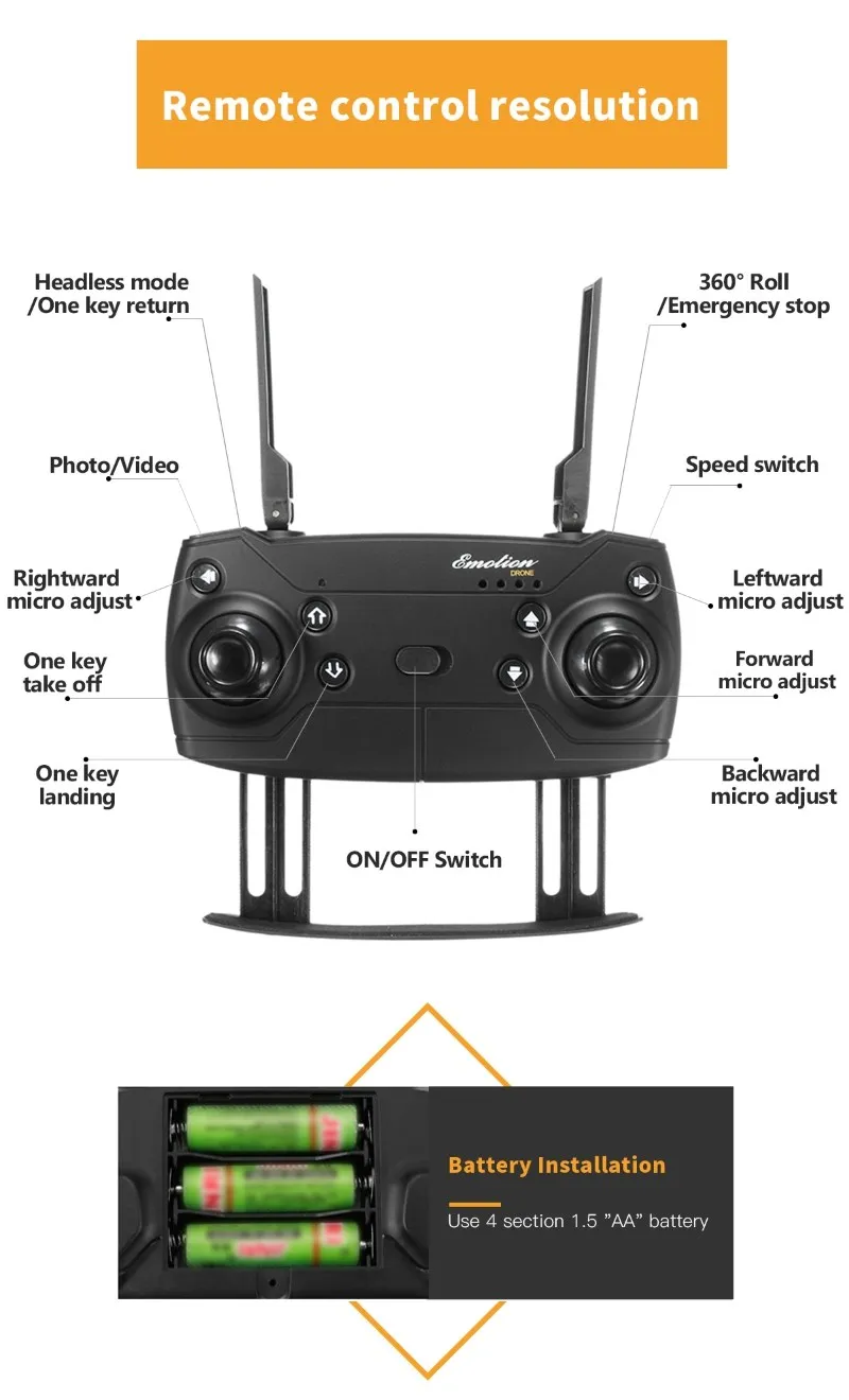 Eachine E58 Wi-Fi FPV с широкоугольной HD камерой Режим высокой фиксации складной рычаг RC Квадрокоптер RTF VS VISUO XS809HW