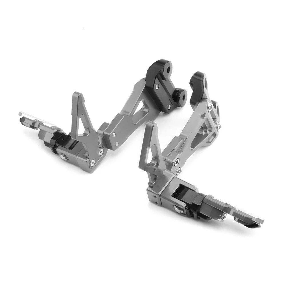 Titanium Электронных сигарет SMOK для Honda CB650F CBR650F Мотоцикл с ЧПУ Алюминий сплав задние комплекты Rearset Подножка для ухода за кожей ног колышки - Цвет: Titanium