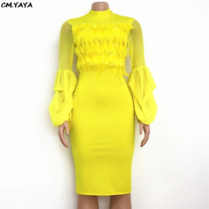 Женское облегающее платье пачка винтажное Сетчатое средней длины с длинным