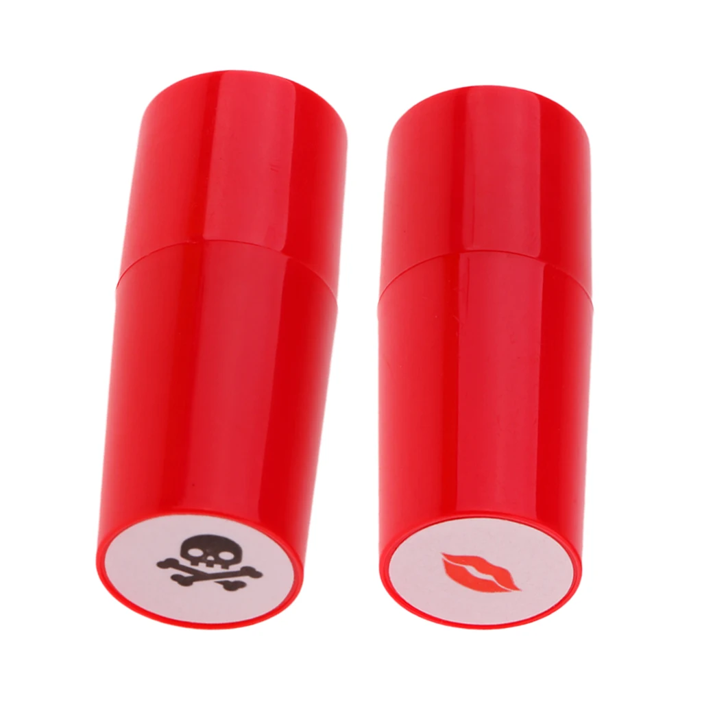 Skull Lips 2 шт красочные быстросохнущие мячи для гольфа штамп долговечные шары маркер оттиск клуб подарок гольф сувенир Гольф аксессуары - Цвет: Skull Lips