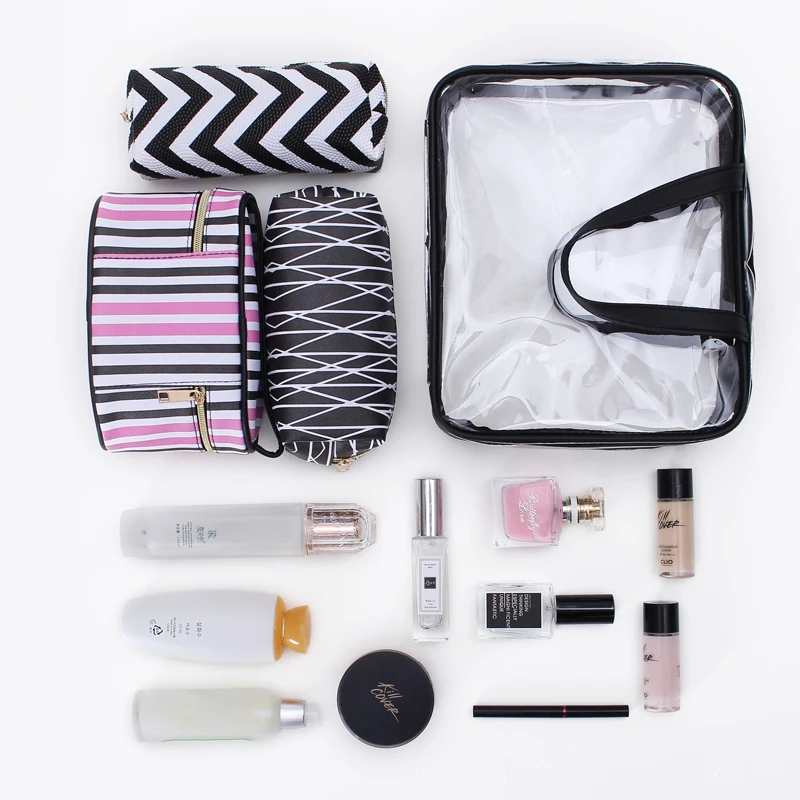 SAFEBET Multifunction Big capacity Waterproof PVC PU Leather Organizer Travel Beauty Makeup Bag Women Transparent Cosmetic | Багаж и сумки